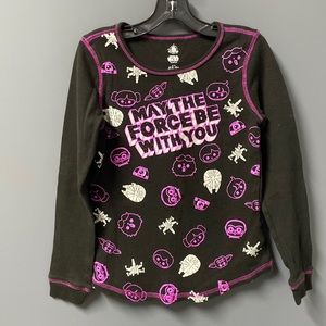 Girls size 9/10 Star Wars thermal